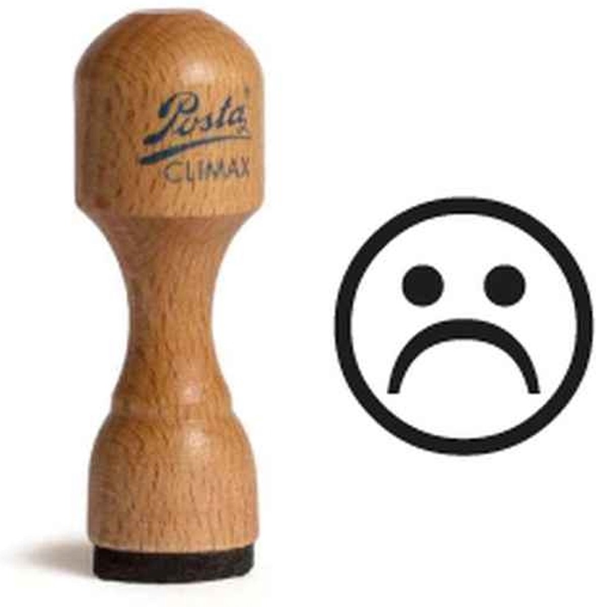 POSTA Prêt à stamper | Smiley-stempel | 18MM | moedeloos 1